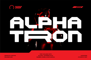 Alphatron - Futuristic Font