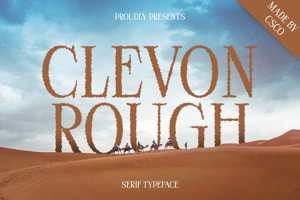Related font Clevon Rough