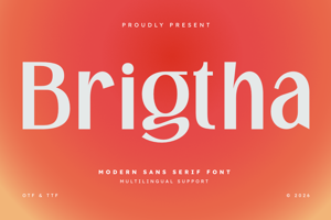 Related font Brigtha