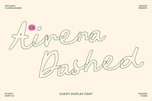 Related font CS Airena Dashed