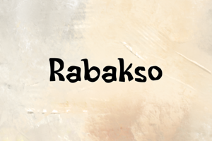 Related font Rabakso