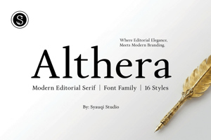 Related font Althera