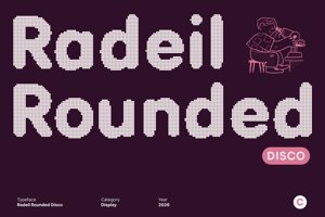 Related font Radeil Rounded Disco