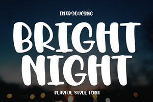 Related font Bright Night