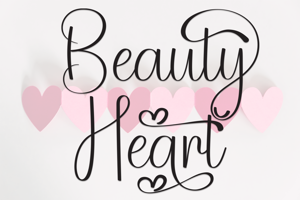 Related font Beauty Heart