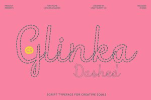 Related font CS Glinka Dashed