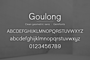Related font Goulong
