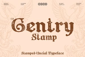 Related font CS Gentry Stamp