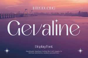 Related font Gevaline
