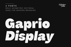 Related font Gaprio Display