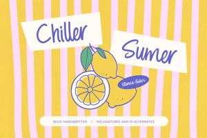 Related font Chiller Sumer VERSION