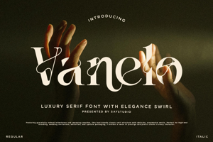 Related font Vanelo DEMO