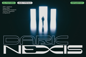 Related font Dark Nexis