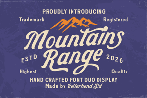 Related font Mountains Range