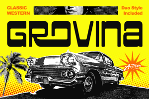 Related font Grovina