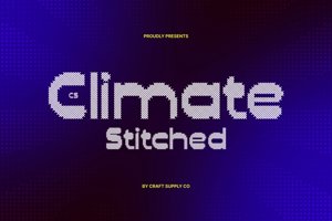 Related font CS Climate Stitched