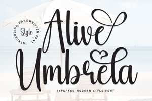 Related font Alive Umbrela