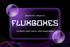 Fluxboxes Futuristic Font