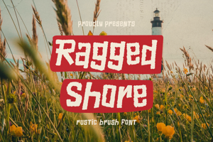 Related font Ragged Shore