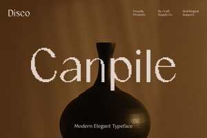 Related font Canpile Disco