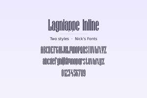 Related font Lagniappe Inline