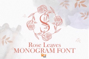 Rose Leaves Monogram