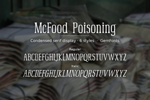 Related font McFood Poisoning