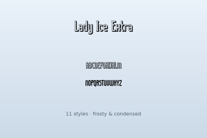 Related font Lady Ice Extra