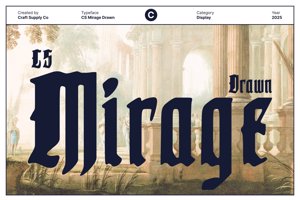 Related font CS Mirage Drawn