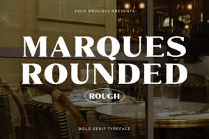 Related font Marques Rounded Rough