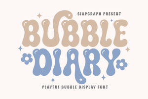 Related font Bubble Diary