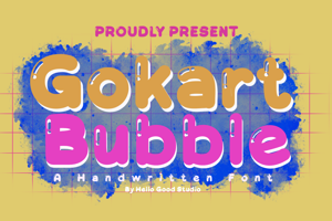 Related font Gokart Bubble