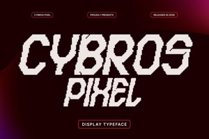 Related font Cybros Pixel