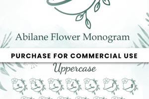 Abilane Flower Monogram