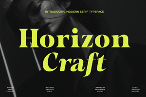 Related font Horizon Craft