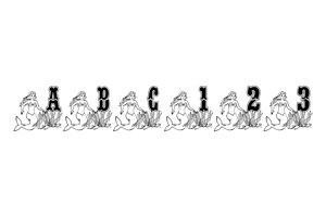 Related font BJF Mermaid