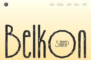 Related font Belkon Stamp