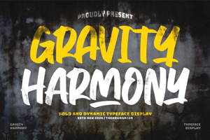 Related font Gravity Harmony