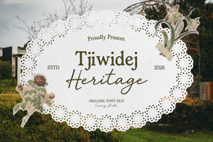 Related font Tjiwidej Heritage
