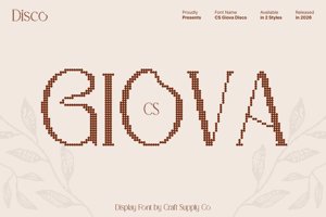 Related font CS Giova Disco
