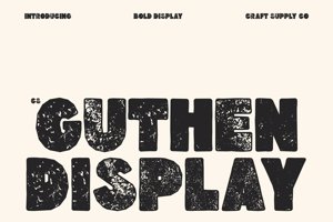 Related font CS Guthen Stamp