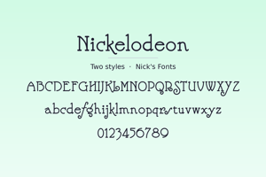 Related font Nickelodeon
