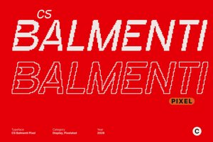 Related font CS Balmenti Pixel