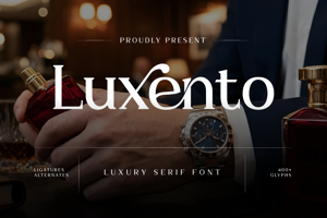 Related font Luxento