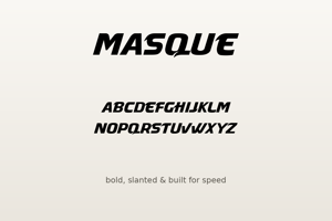 Related font Masque