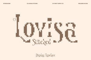 Related font CS Lovisa Stitched
