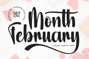 Related font Month February