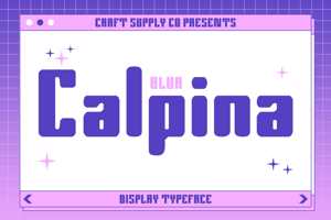 Related font Calpina Blur