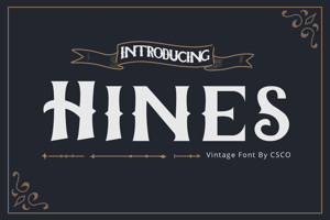 Related font Hines
