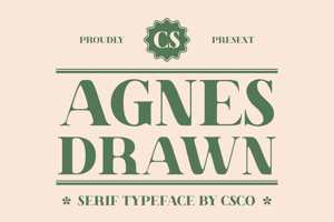 Related font CS Agnes Drawn